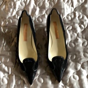 Designer  Black Patent Leather Pumps